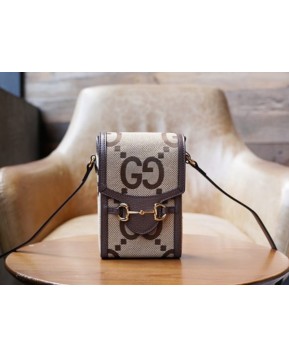 구찌 1955 홀스빗 점보 GG 자카드 미니백