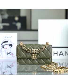 샤넬 22k cc더블 체인 woc