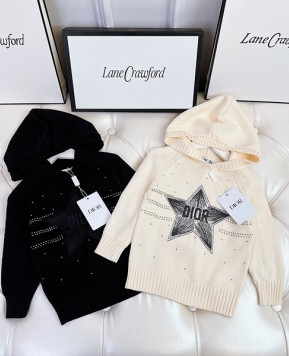 키즈 디올 후드 니트 (2color)