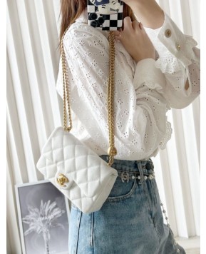 샤넬 23p 하트볼 체인 스몰 플랩백