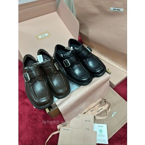 미우미우 LEATHER BROGUES (2color)