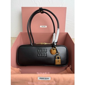 미우미우 가죽 보 백 스몰