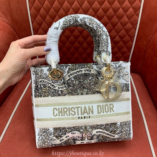 디올 Lady D-Lite 미디엄 백