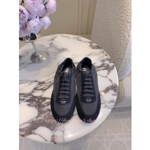 프라다 컬랩스 리나일론 및 스웨이드 엘라스틱 스니커즈 (남녀공용)