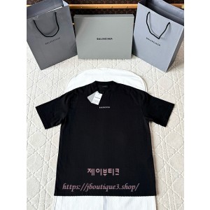 발렌시아가 반팔 티셔츠 (남녀 공용)