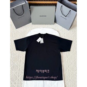 발렌시아가 반팔 티셔츠 (남녀 공용)