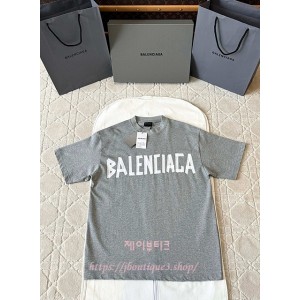 발렌시아가 반팔 티셔츠 (남녀 공용)