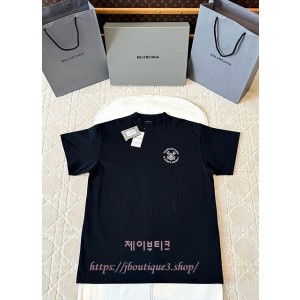 발렌시아가 반팔 티셔츠 (남녀 공용)