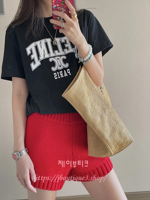 셀린느 반팔 티셔츠 (남녀 공용)