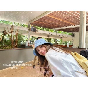 샤넬 데님 버킷 햇