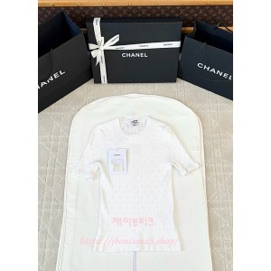 샤넬 반팔 니트