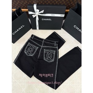 샤넬 데님 팬츠