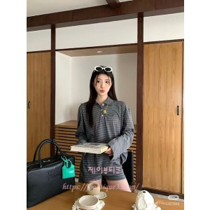 미우미우 긴팔 카라 티셔츠