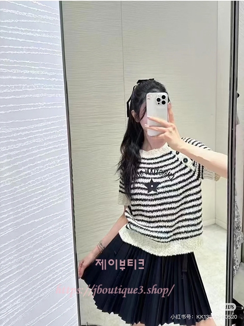 디올 반팔 니트