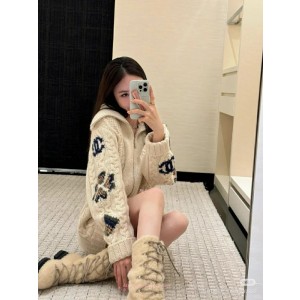 샤넬 여성 니트 집업 가디건