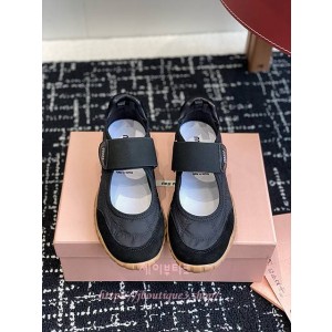 미우미우 스웨이드 발레리나