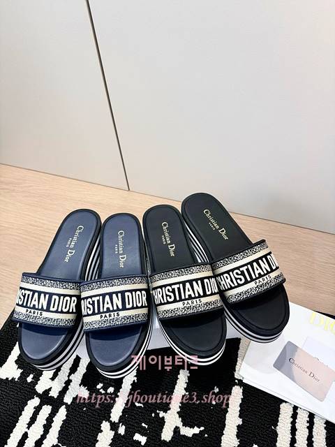 디올 슬리퍼 (2color)