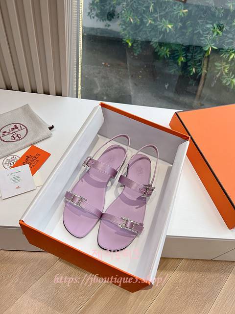 에르메스 크리스탈 샌들