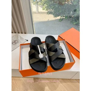 에르메스 카지미르 남성 가죽 샌들