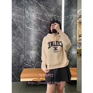 셀린느 후드 티셔츠