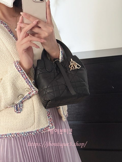 디올 뚜주흐 버티컬 나노 토트백