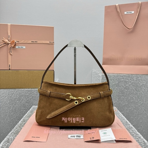 미우미우 스웨이드 아방뛰르 백