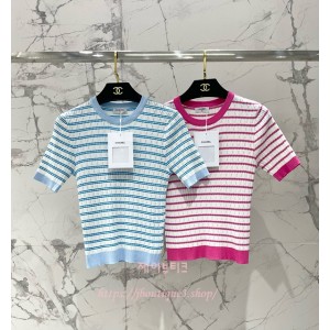 샤넬 반팔 니트 (2color)