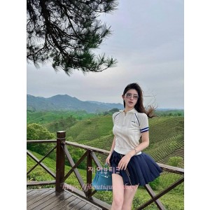 미우미우 반팔 카라 니트