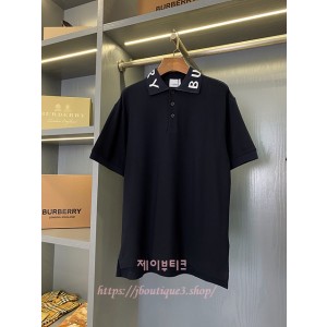버버리 남성 카라 반팔 티셔츠