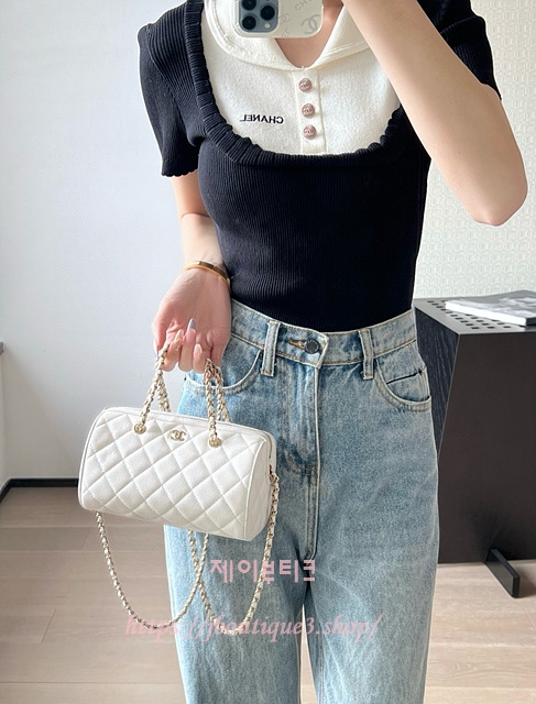 샤넬 25P 미니 볼링백