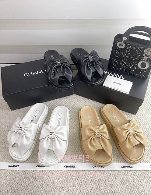 샤넬 슬리퍼 (3color)