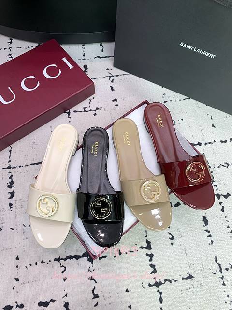 구찌 슬라이드 샌들 (4color)