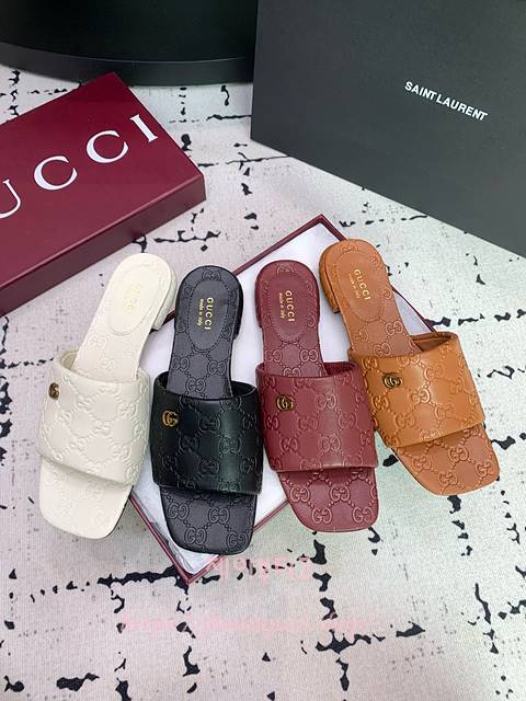 구찌 슬라이드 샌들 (4color)