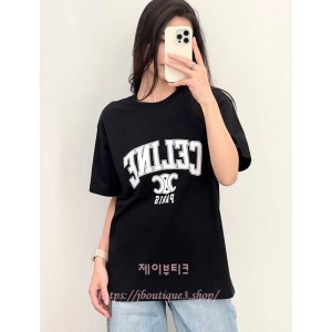 셀린느 반팔 티셔츠 (남녀 공용)