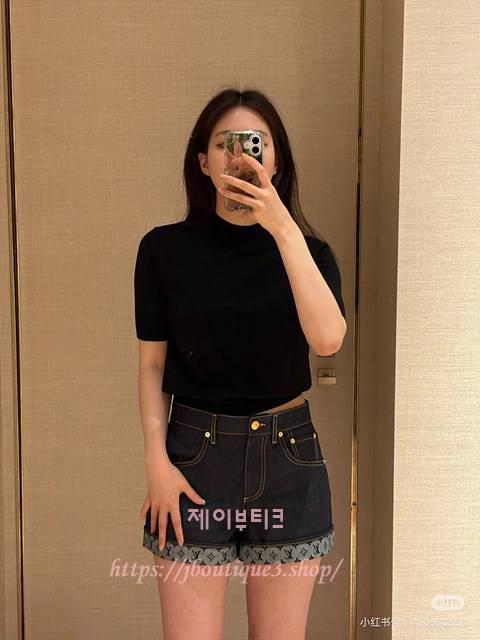 루이비통 니트 반팔 (2color)