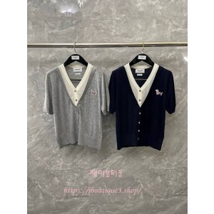 톰브라운 반팔 니트 가디건 (2color)