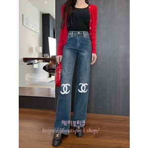 샤넬 데님 팬츠