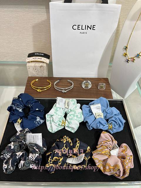 셀린느 헤어 스크런치 (6color)