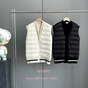 몽클레어 니트 패딩 베스트 (2color)