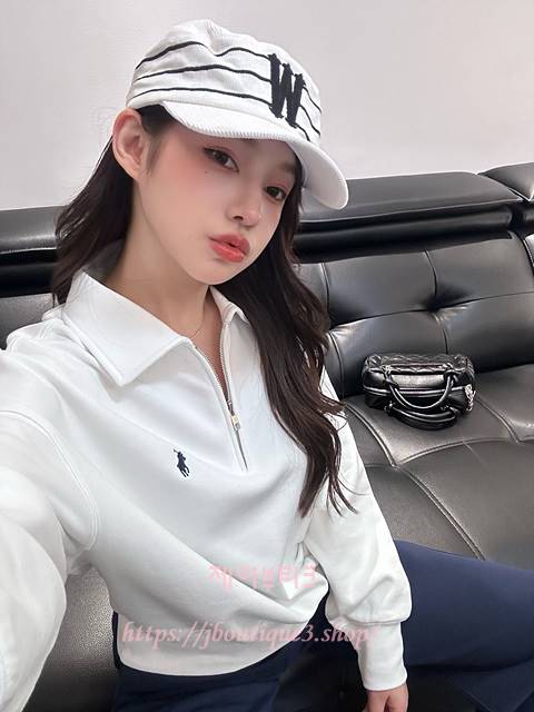 폴로 하프 집업 카라넥 맨투맨 (2color)