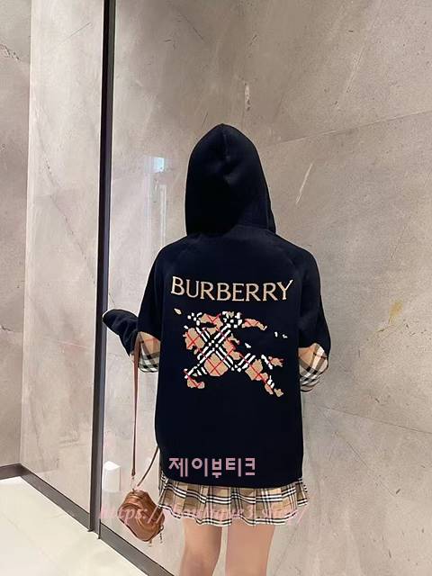 버버리 리버서블 남성 후드 집업