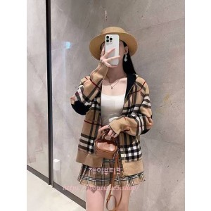 버버리 리버서블 남성 후드 집업