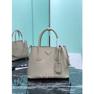 프라다 두블레 스몰 사피아노 가죽 핸드백