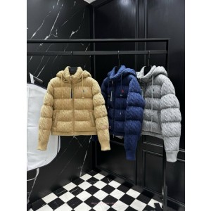 폴로 케이블 니트 패딩 다운 재킷 (3color)