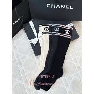 샤넬 롱 삭스 (3color)