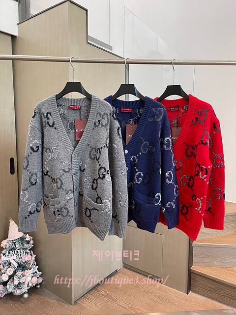 구찌 가디건 (3color)