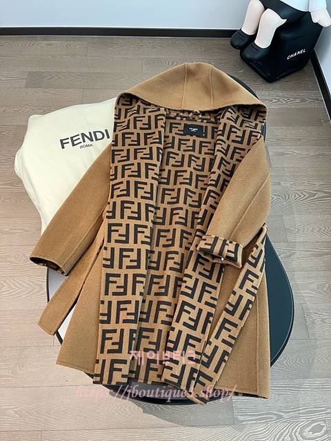 펜디 롱 코트 (2color)