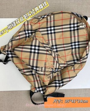 버버리 체크 백팩