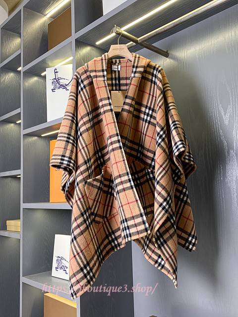 버버리 숄 판초