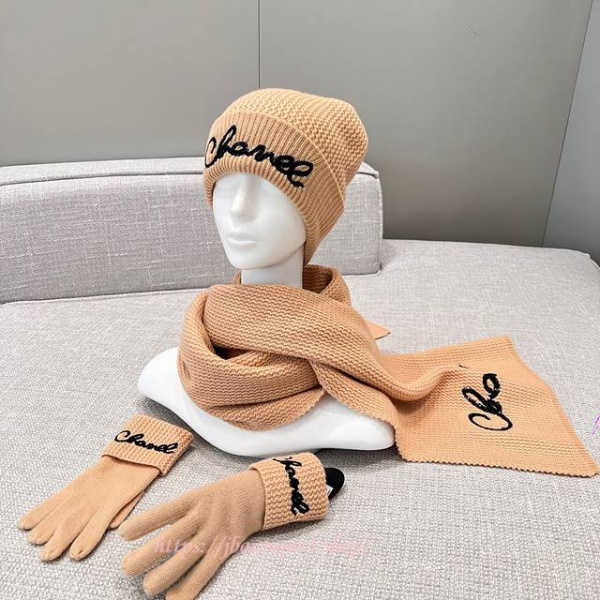 샤넬 장갑 비니 머플러